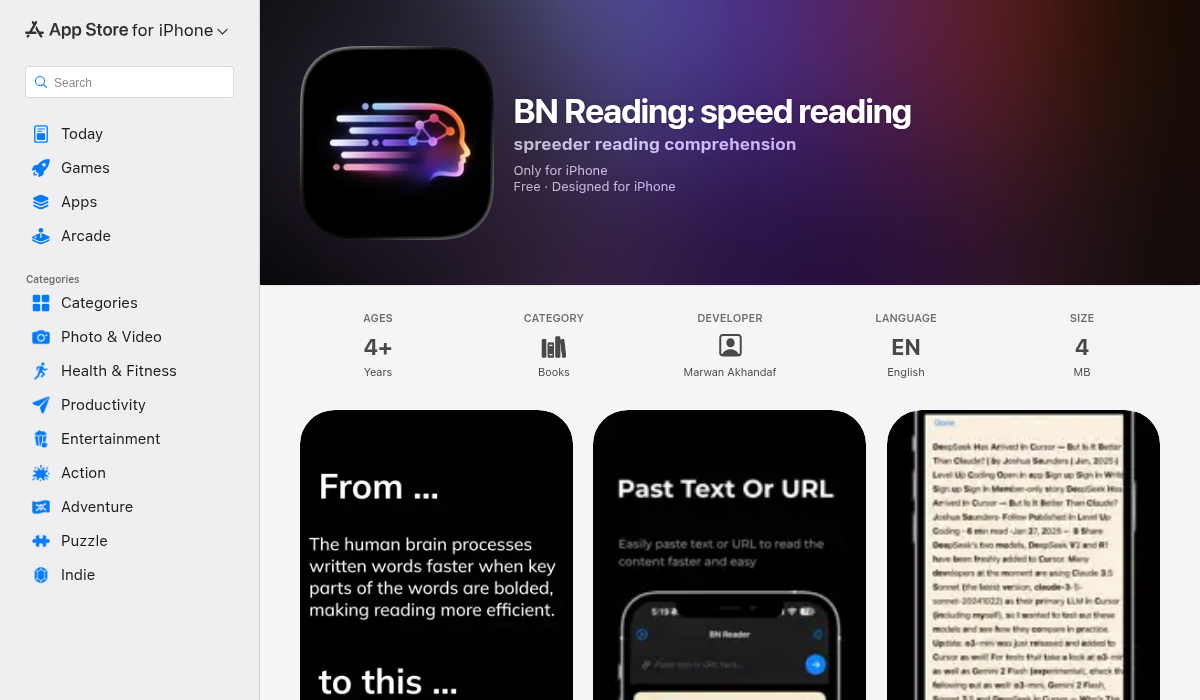 BN Reading Speed Reading on the App Store
