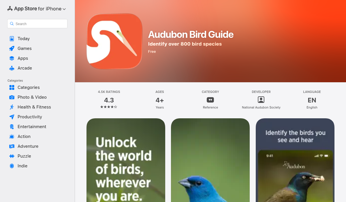 Audubon Bird Guide on the App Store