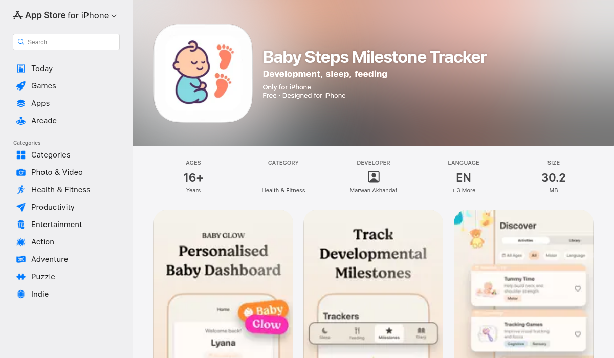 Baby Steps Milestone Tracker on App Store