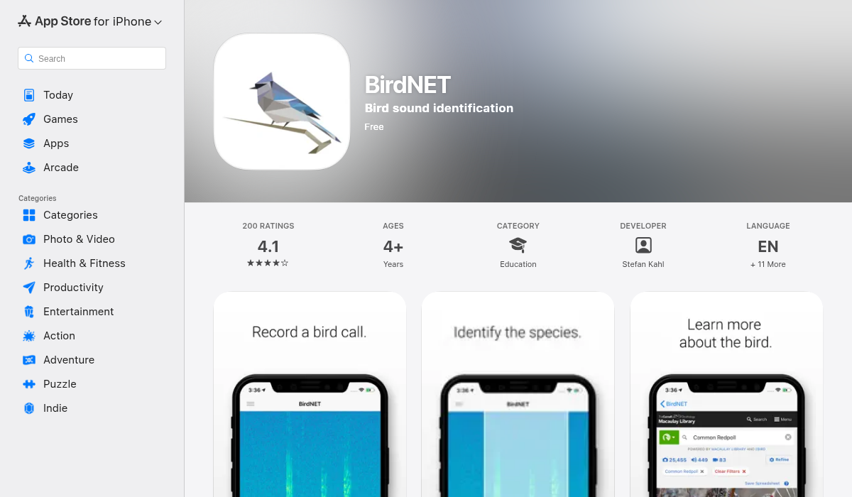 BirdNET on the App Store