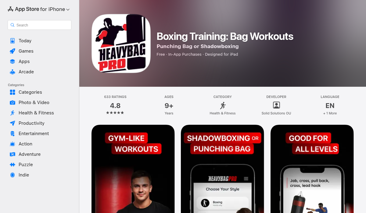 Heavy Bag Pro boxing app on App Store