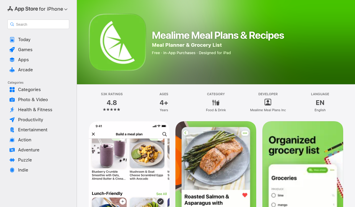 Mealime on the App Store