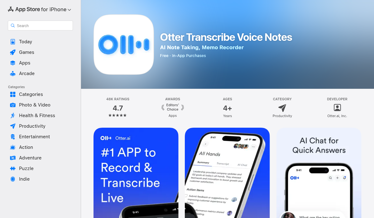 Otter.ai on the App Store