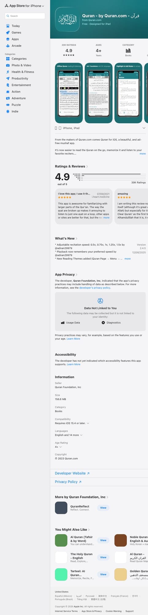 Quran.com App on App Store