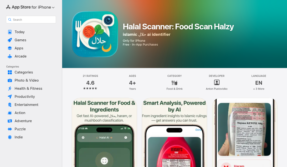 Halal Scanner AI app on the App Store
