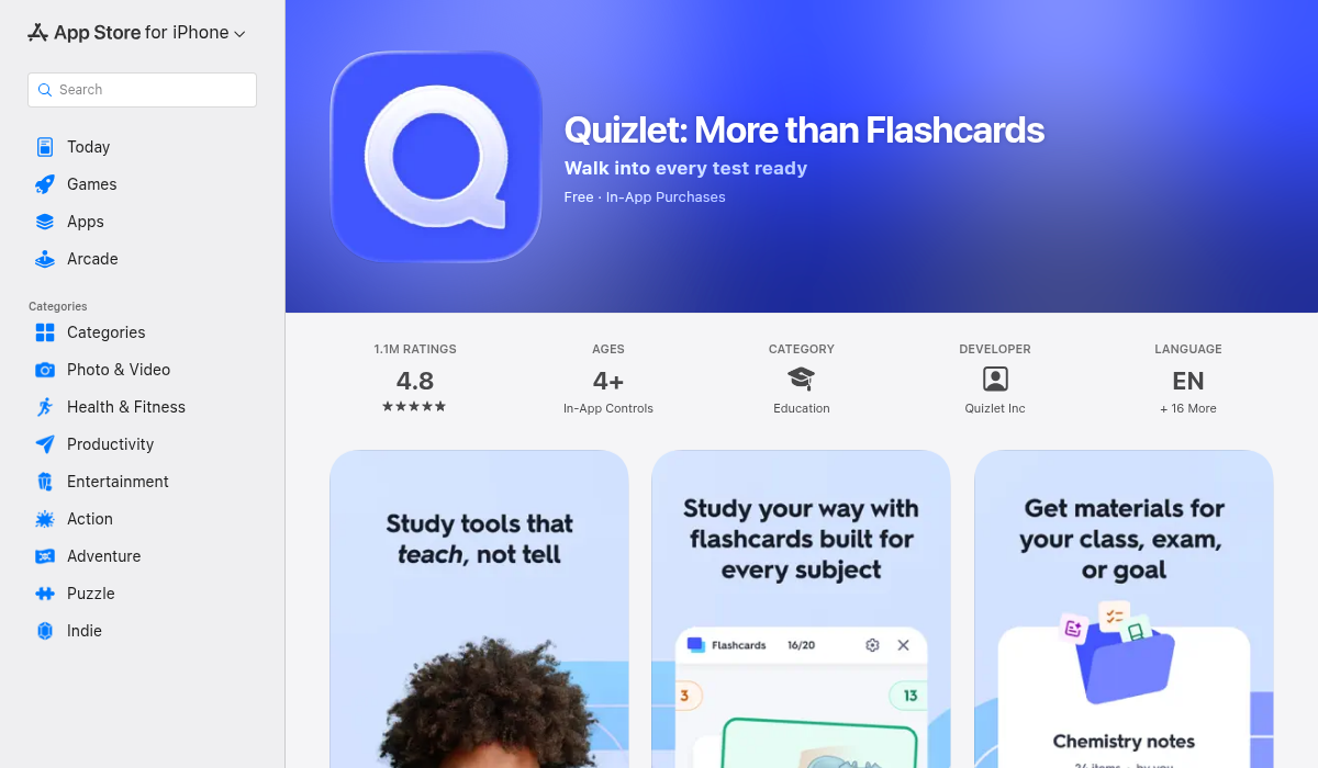 Quizlet on the App Store